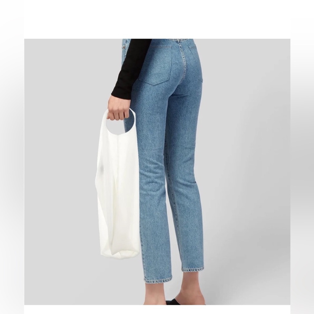 Janessa leoné silk sheer ivory tote bag
